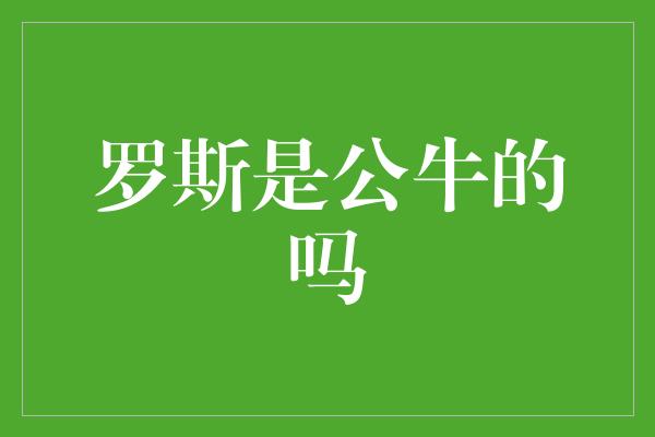 公牛队球员因伤无法征战下一场比赛